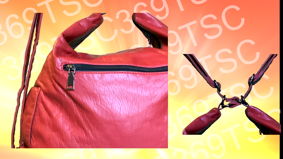 Miniature : Elegant Multifunction Unisex Red Handbag
