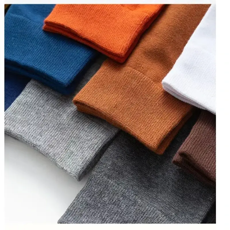 Thumbnail: 5/10 Pairs Black White Socks Size38-44 Long Socks