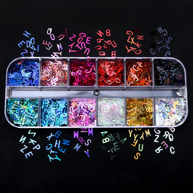Thumbnail: Mix Glitter Sequins Soft Pottery Gold Foils Nail Art UV Epoxy Resin Mold Filling