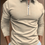 Thumbnail: Patchwork Striped Long Sleeve Tops Male Casual Zip-up Turn-down Collar Shirts 