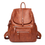 縮圖：leather Backpacks Vintage Shoulder Bag Sac a Dos Travel Ladies Bagpack 