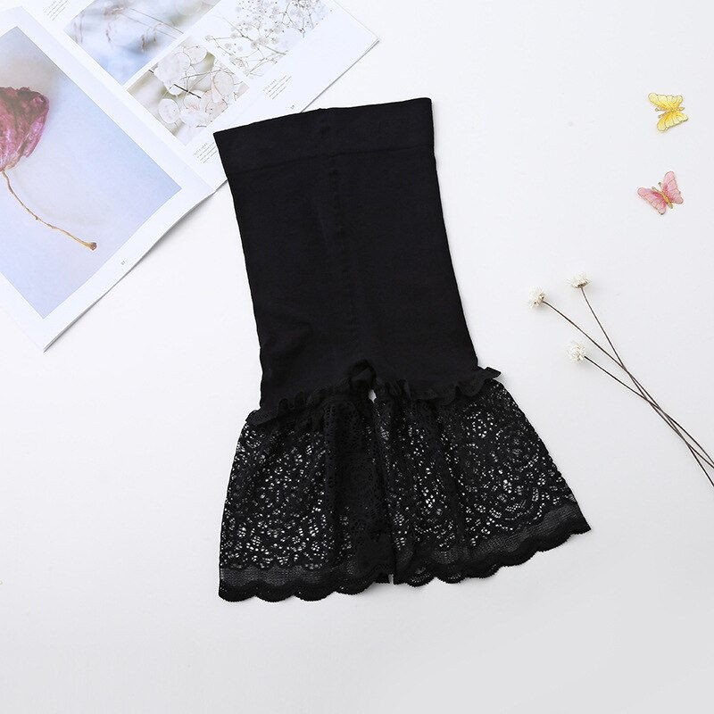 Thumbnail: patchwork knitted lace elastic middle waist sexy capris slim fitted 