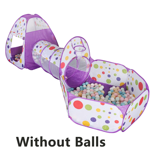 Thumbnail: Baby Portable Playground Playpen Tent Ball Pit Large With Crawling Tunnel 