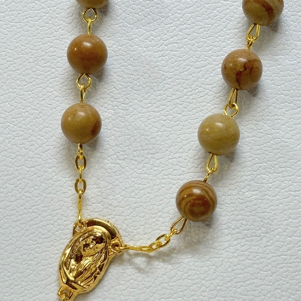 Thumbnail: Natural Jasper Gemstone Rosary