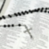 Black Glass Rosary