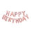 Thumbnail: 14" Airfilled Happy Birthday Rose Gold Letter Foil Balloons
