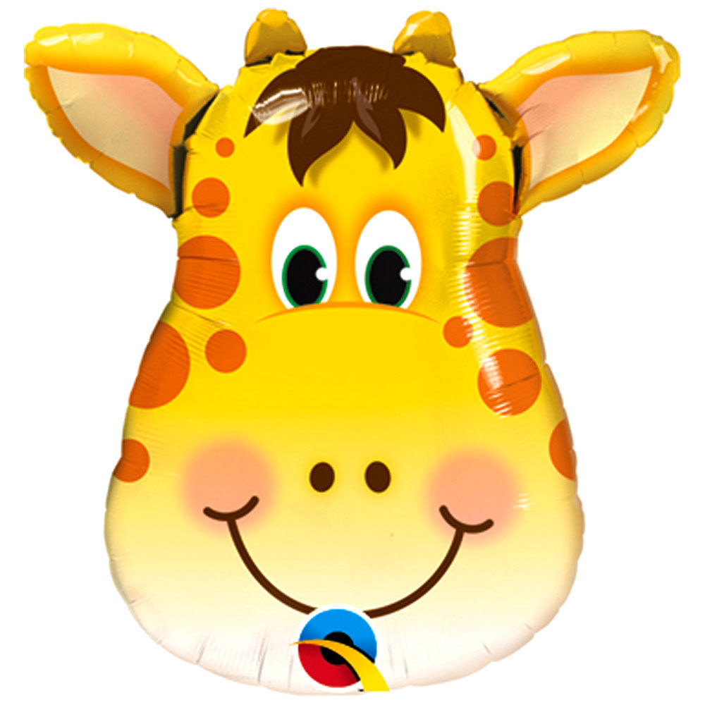 32" Jolly Giraffe Head Foil Balloon