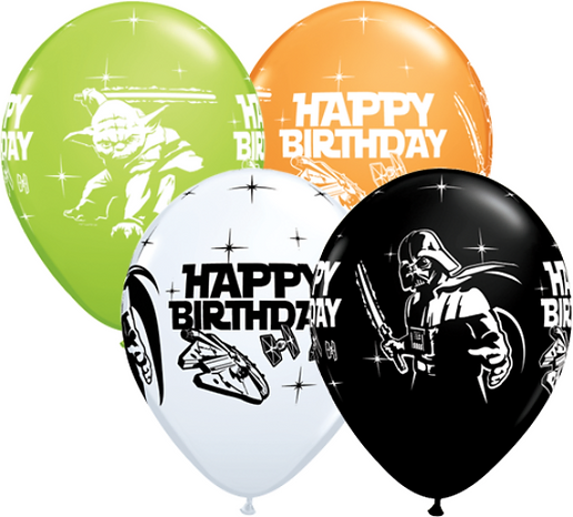 11 Star Wars Happy Birthday Printed Latex Balloon Fun Balloons