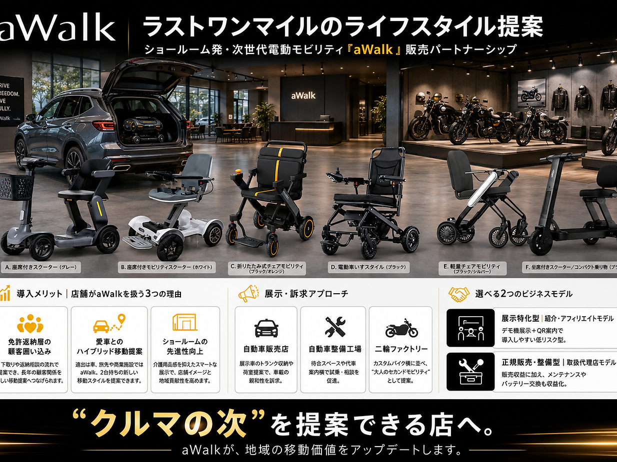 aWalkショールーム展示