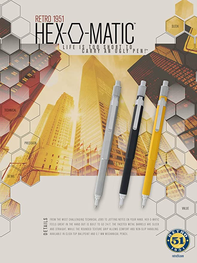 Thumbnail: Retro 51 “Yellow Hex-o-Matic” Ballpoint 