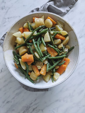 Kartoffel-Bohnen-Karotten Salat
