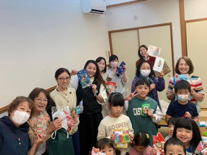 クリスマス会&子ども新会員歓迎会&例会看板作り