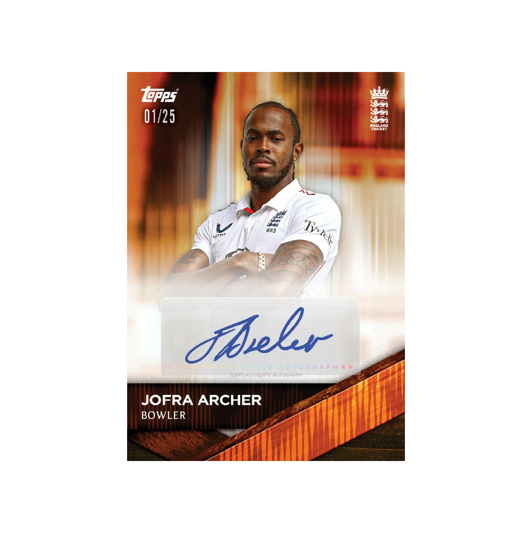Topps England Cricket 2025 Team Set