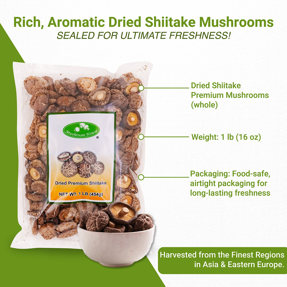 Thumbnail: Mushroom House Dried Shiitake Premium Mushrooms, Whole