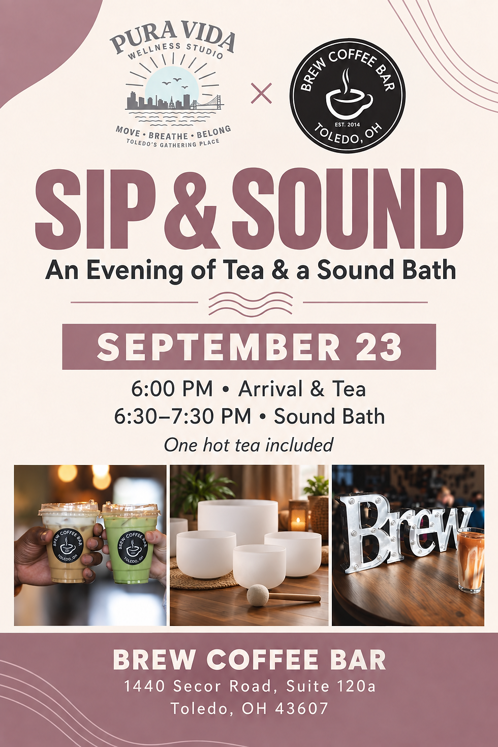 Sip & Sound: A Sound Bath with Pura Vida at Brew Coffee Bar