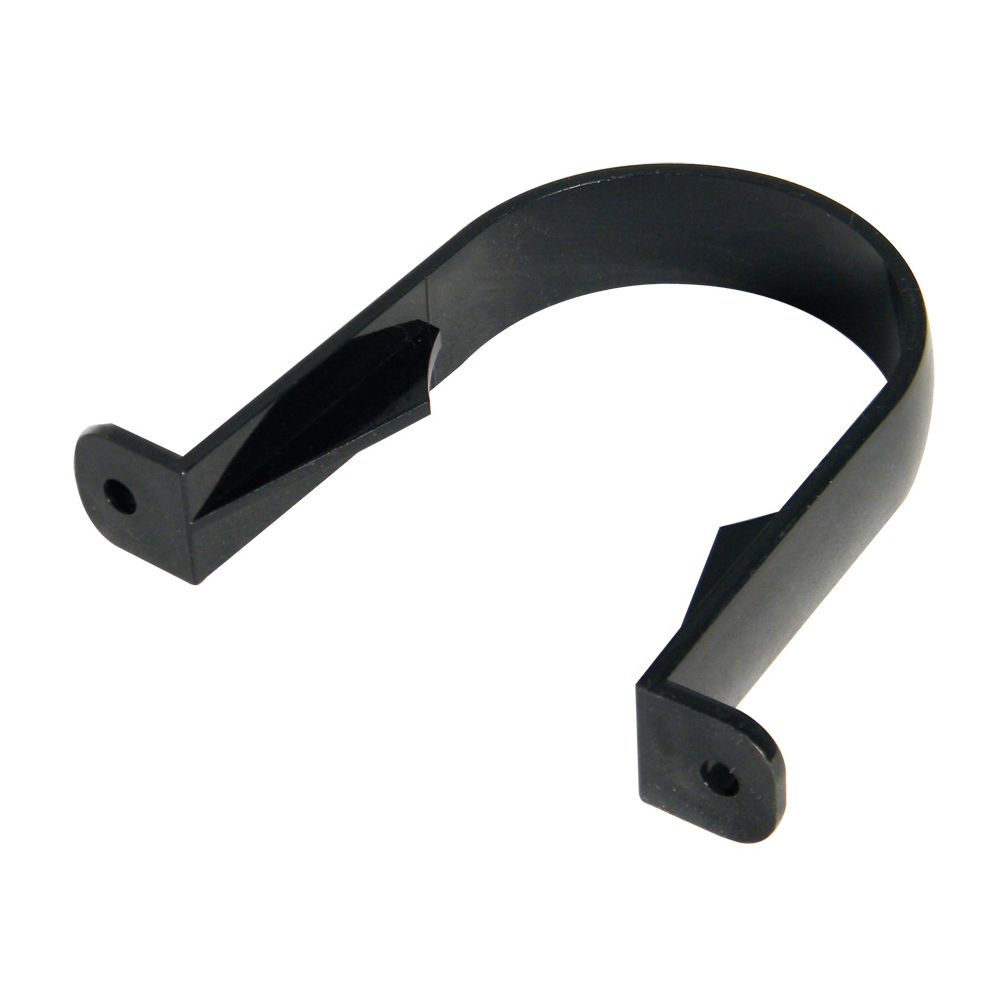 Gutter Black Round Downpipe Clip