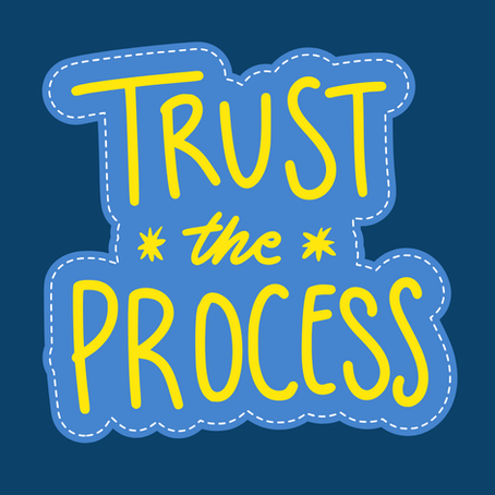 Trust The Process sticker graphic