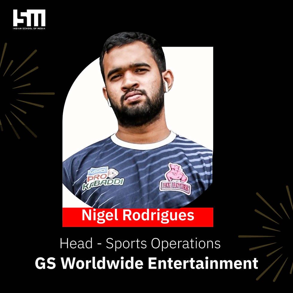 Nigel Rodrigues heads Sports Operations at GS Worldwide Entertainment