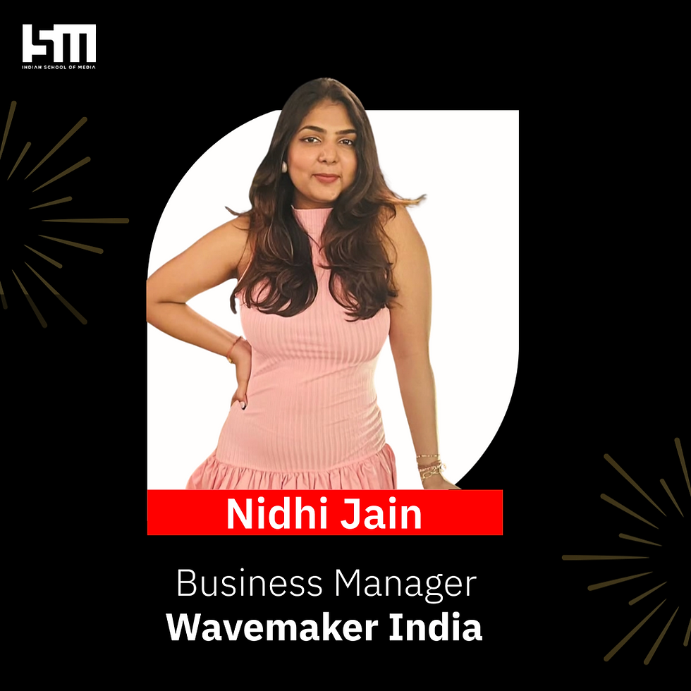 Nidhi Jain works as a Business Manager at Wavemaker India