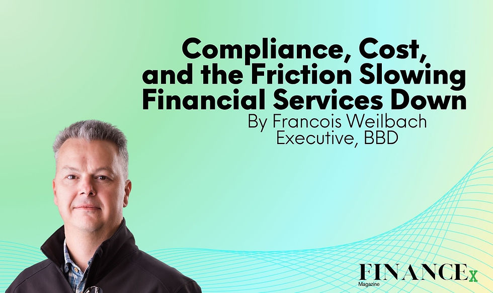 Compliance, Cost, and the Friction Slowing Financial Services Down