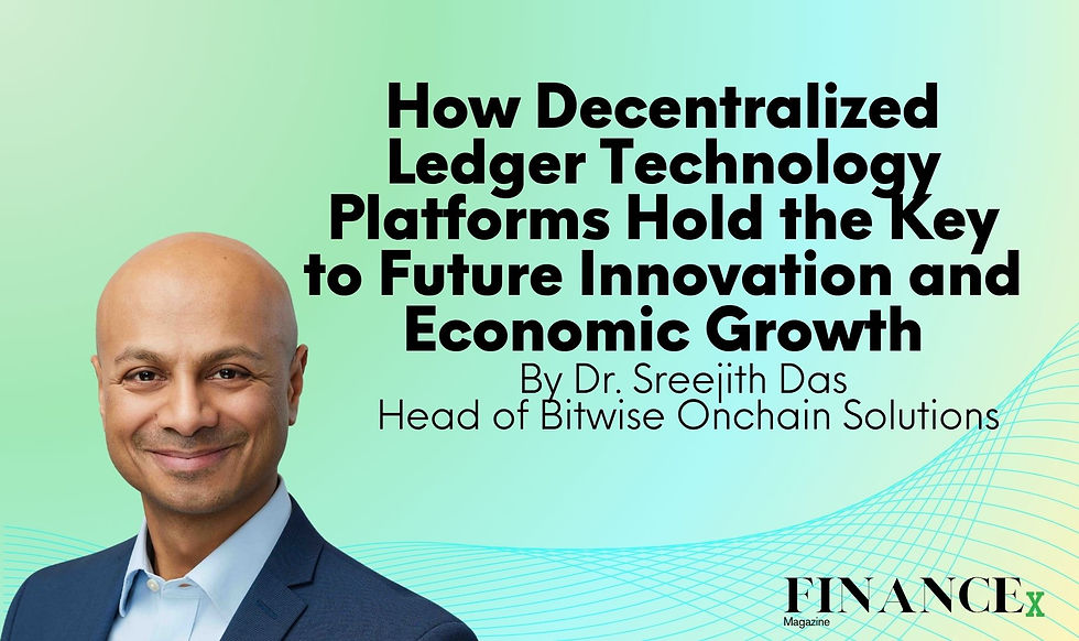 How Decentralized Ledger Technology Platforms Hold the Key to Future Innovation and Economic Growth