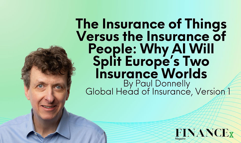 The Insurance of Things Versus the Insurance of People: Why AI Will Split Europe’s Two Insurance Worlds