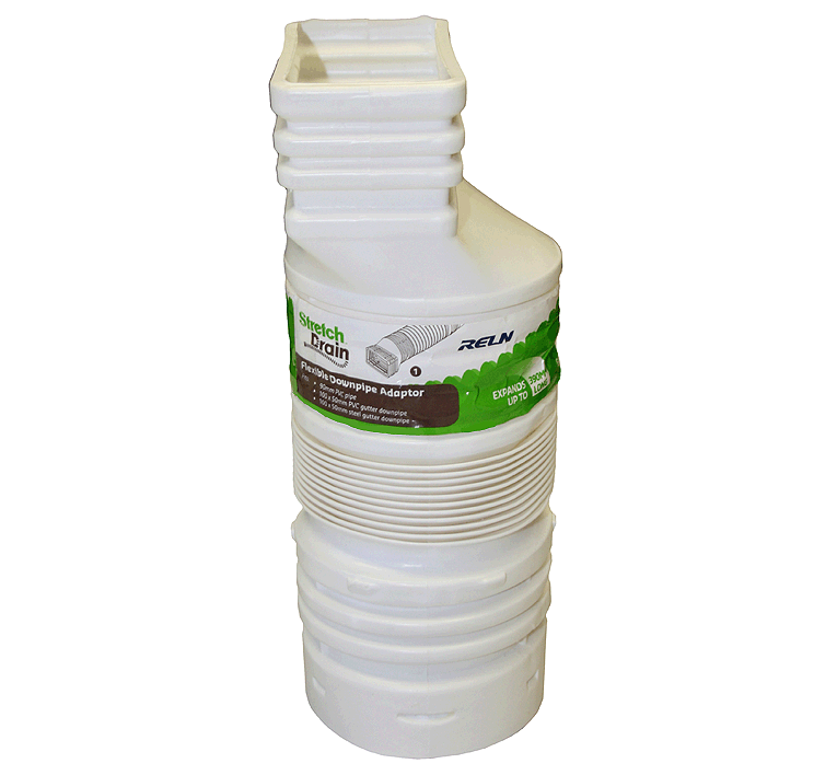 Adaptateur blanc pour gouttière