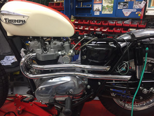 1966 T120C TT Restoration - Pipes & Tribulations - November Update