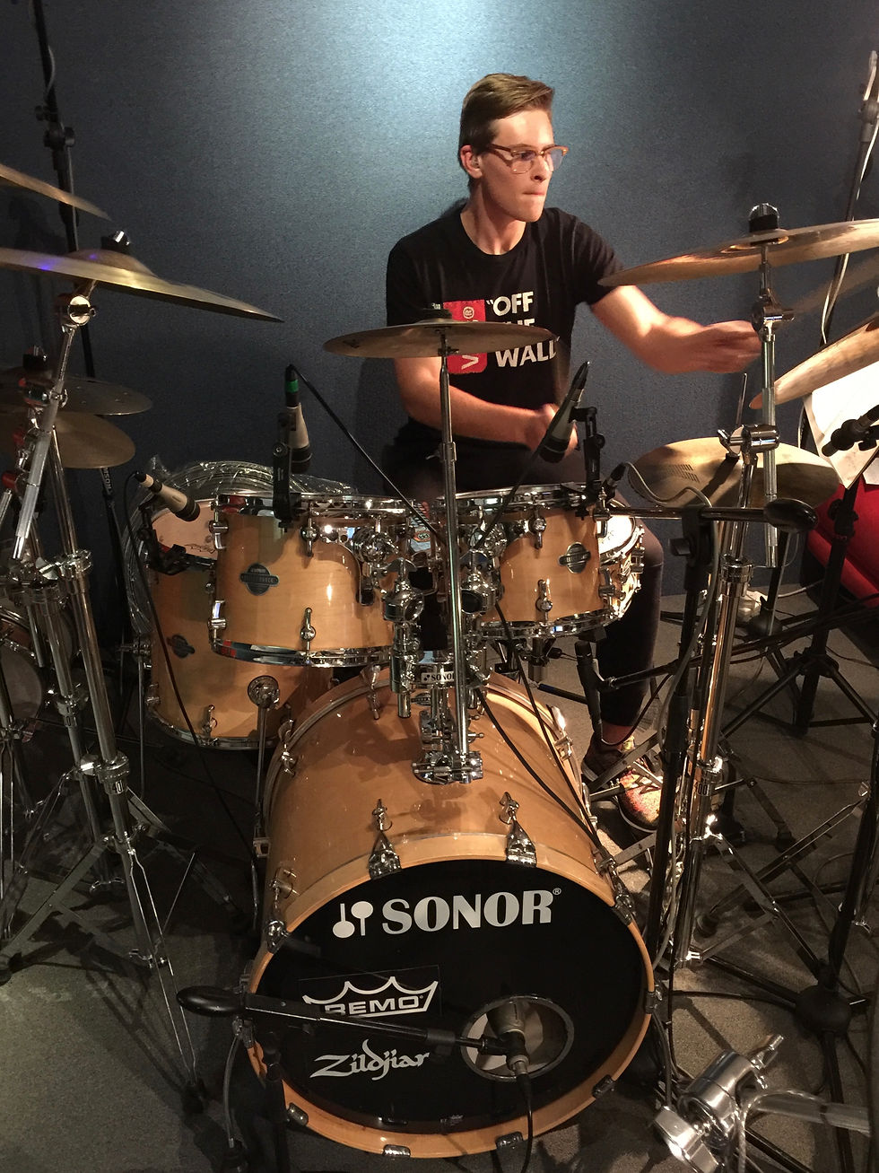 Jordan prepping for his ATCL diploma.