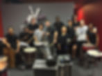 DrumLab students getting ready to perform for the finale of The Voice TV series.