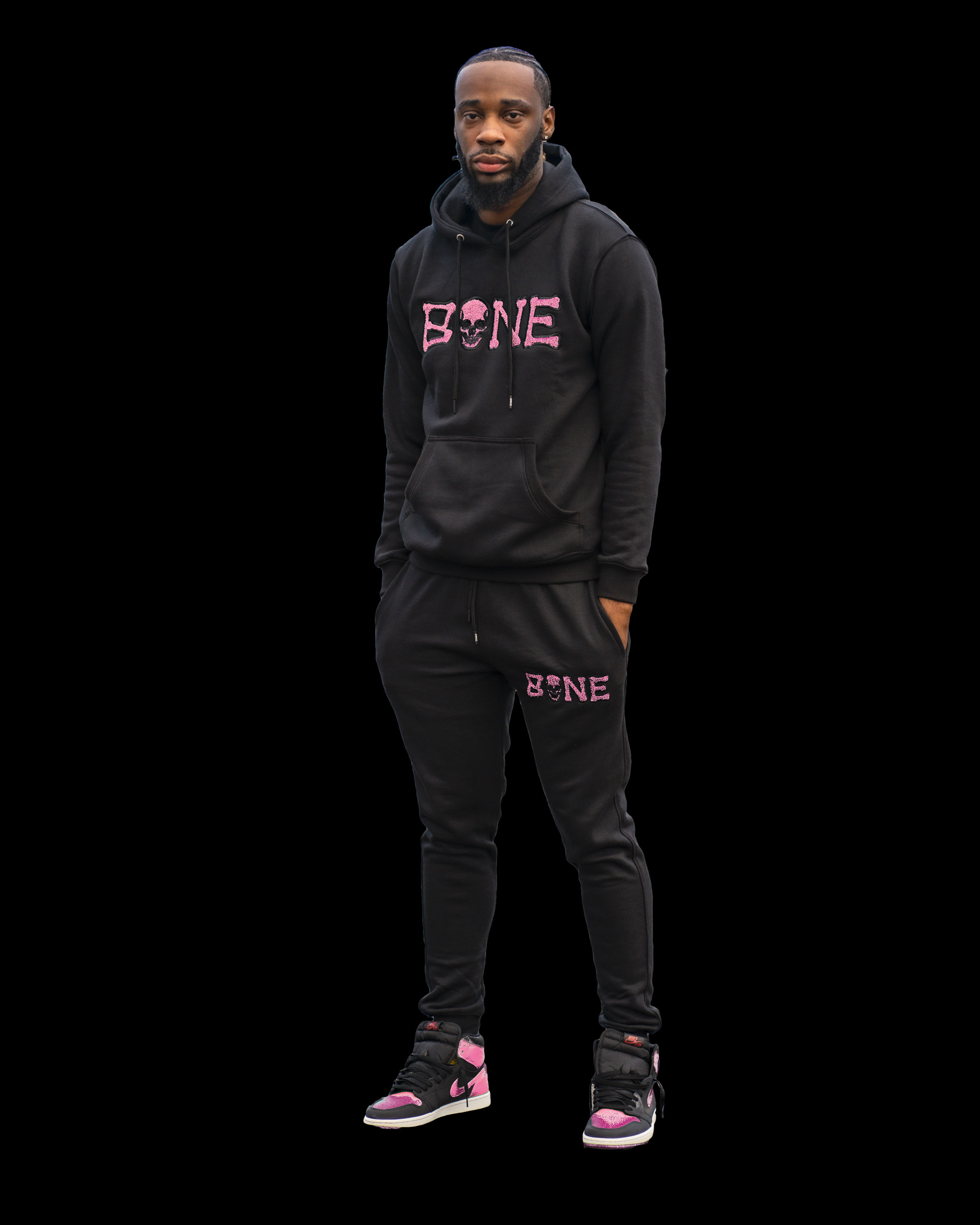 BONE Pink Jogger Suit 
