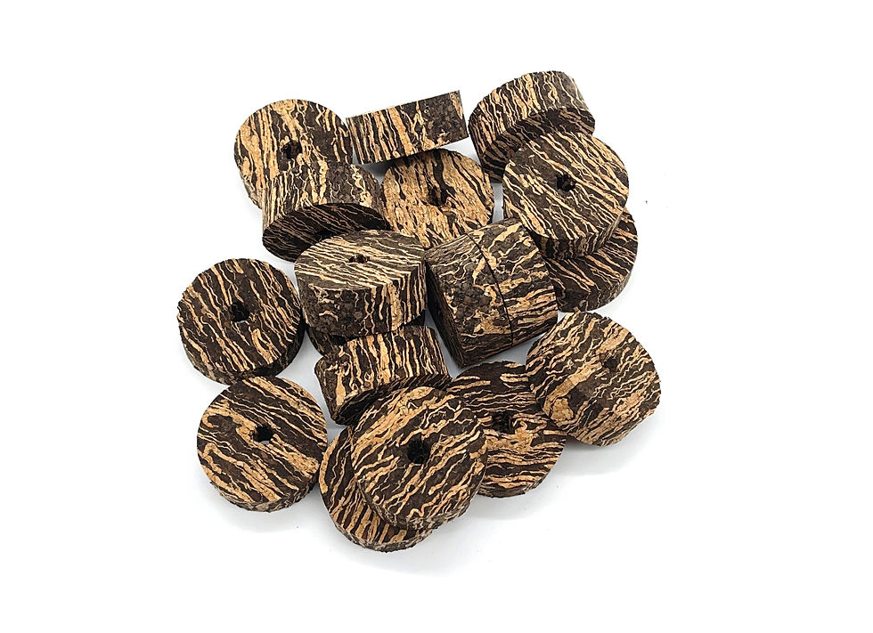 Mogo's 12-Pack Cactus Burl Cork Rings For Fishing Rod Building – #4, 1-1/4" X 1/2" X 1/4" Hole