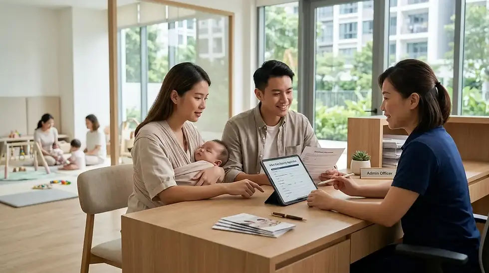 A step-by-step guide on how to apply for the infant care subsidy in Singapore through ECDA.