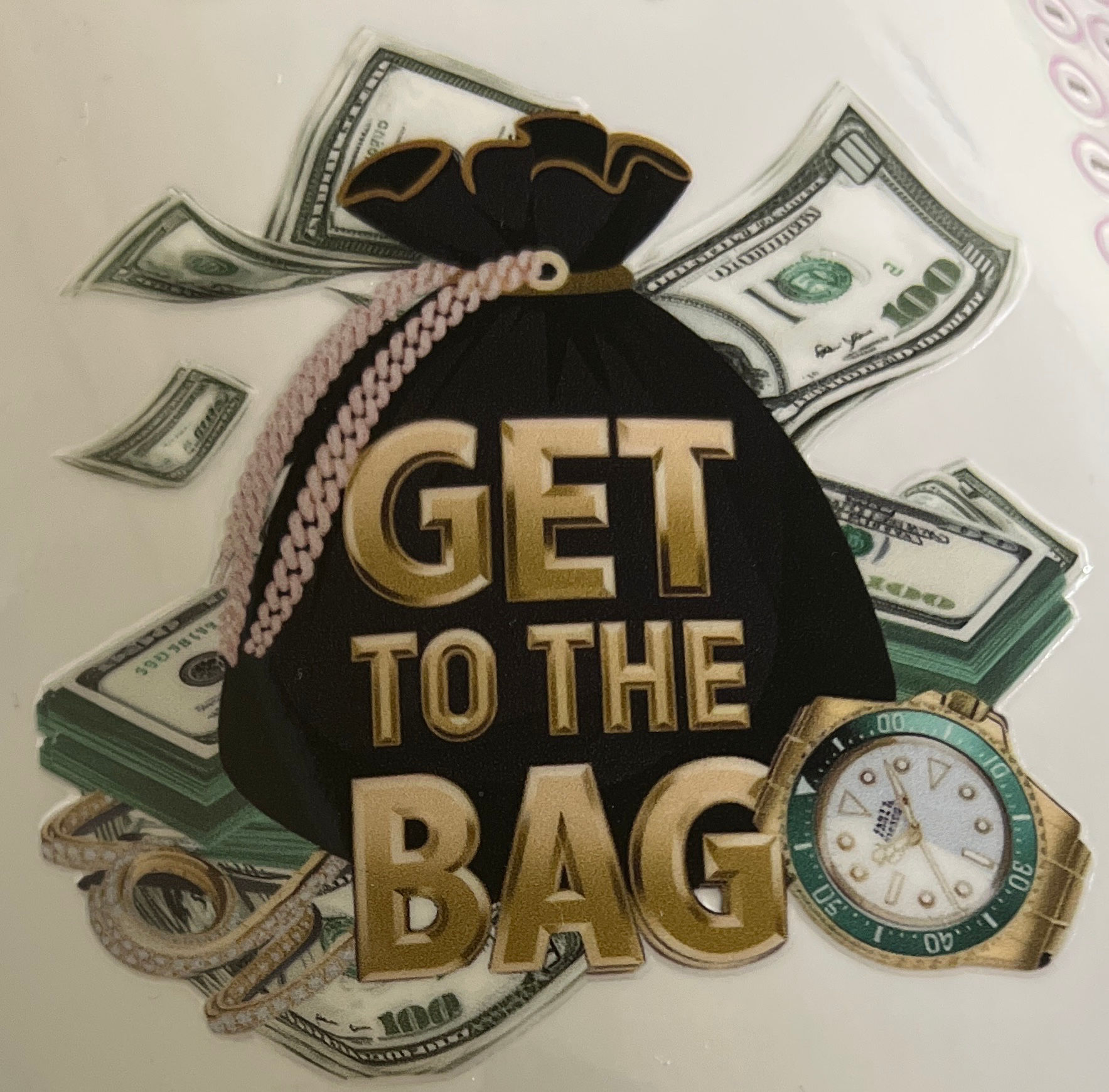 Get to the Bag UV Sticker