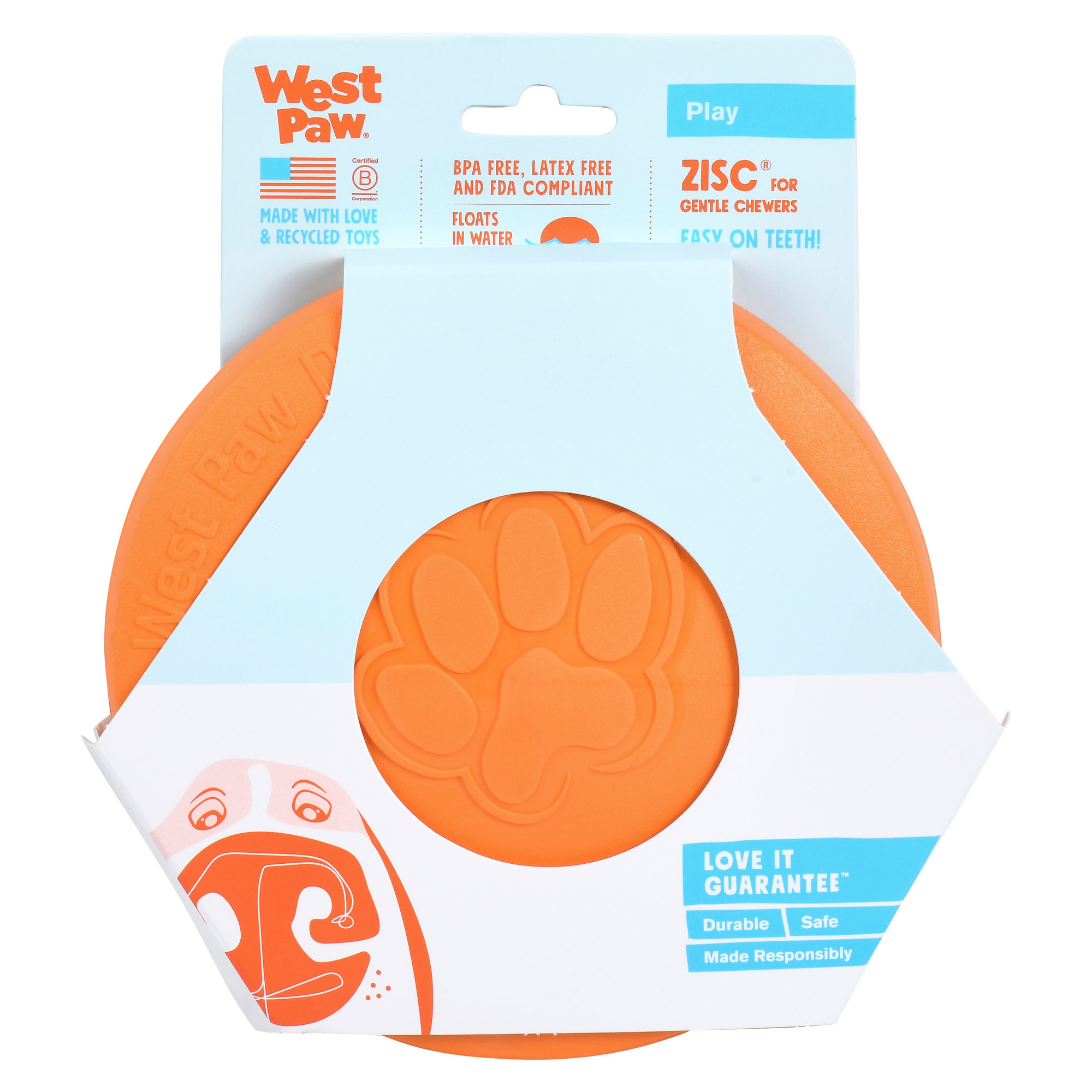 West Paw Zisc Dog Toy - Better than a Frisbee
