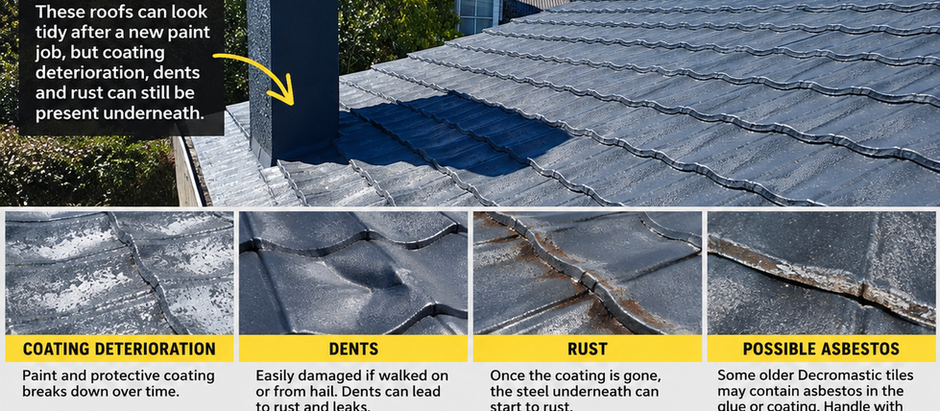 Decromastic roof tiles
