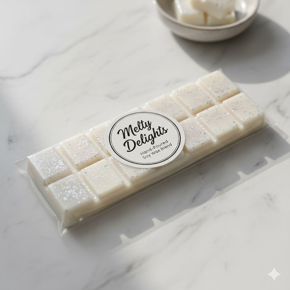 a photo of a wax melt snap bar