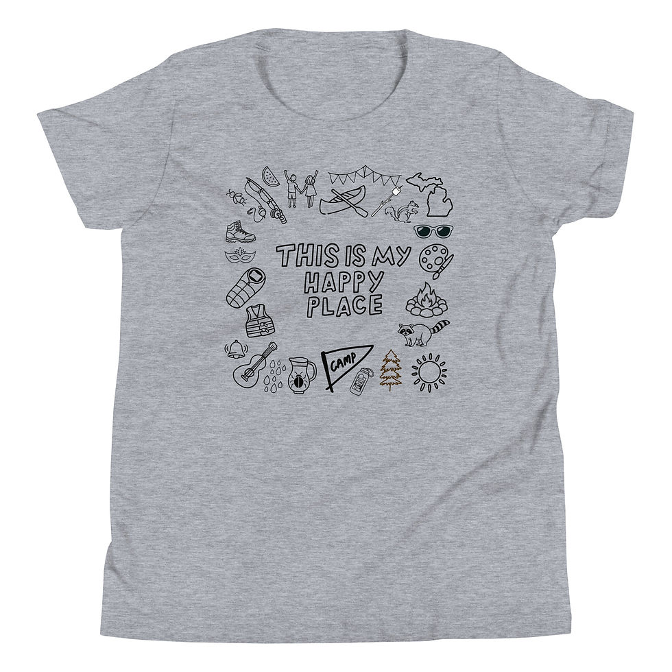 Thumbnail: Camp is My Happy Place T-Shirt - YOUTH copy
