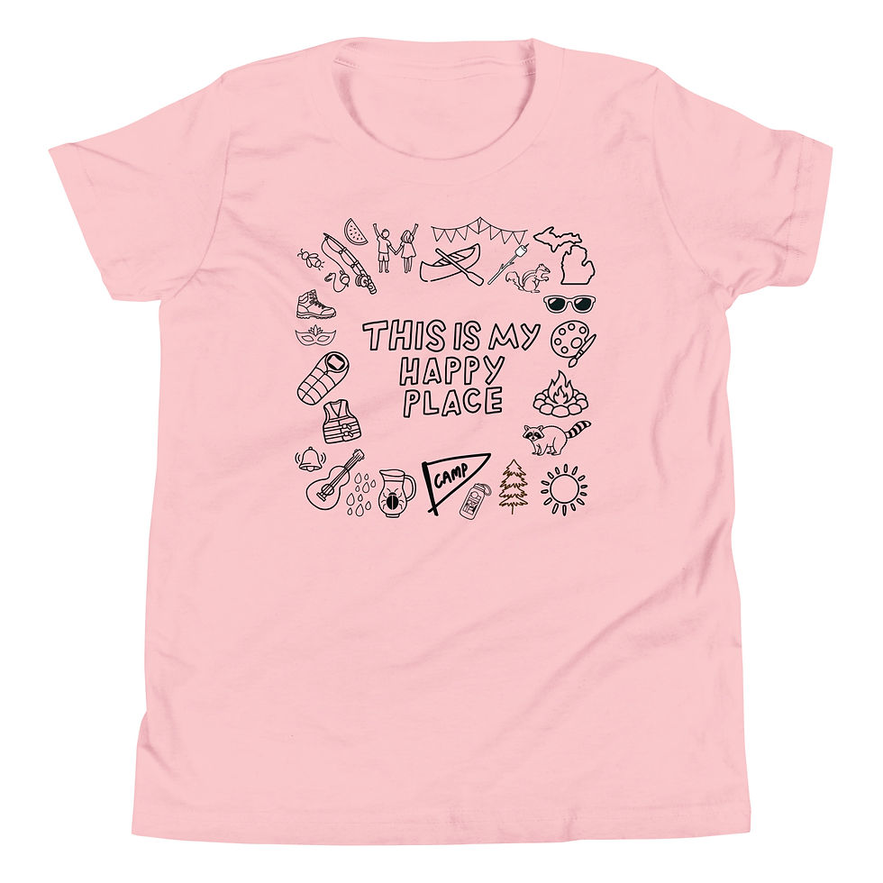 Thumbnail: Camp is My Happy Place T-Shirt - YOUTH copy