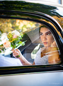 Shooting mariée voiture, préparatif, mariée, elegance