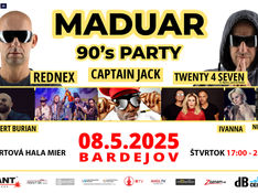 MADUAR prináša svetové hviezdy do 6 miest na Slovensku na najväčšiu rodinnú 90’s party!