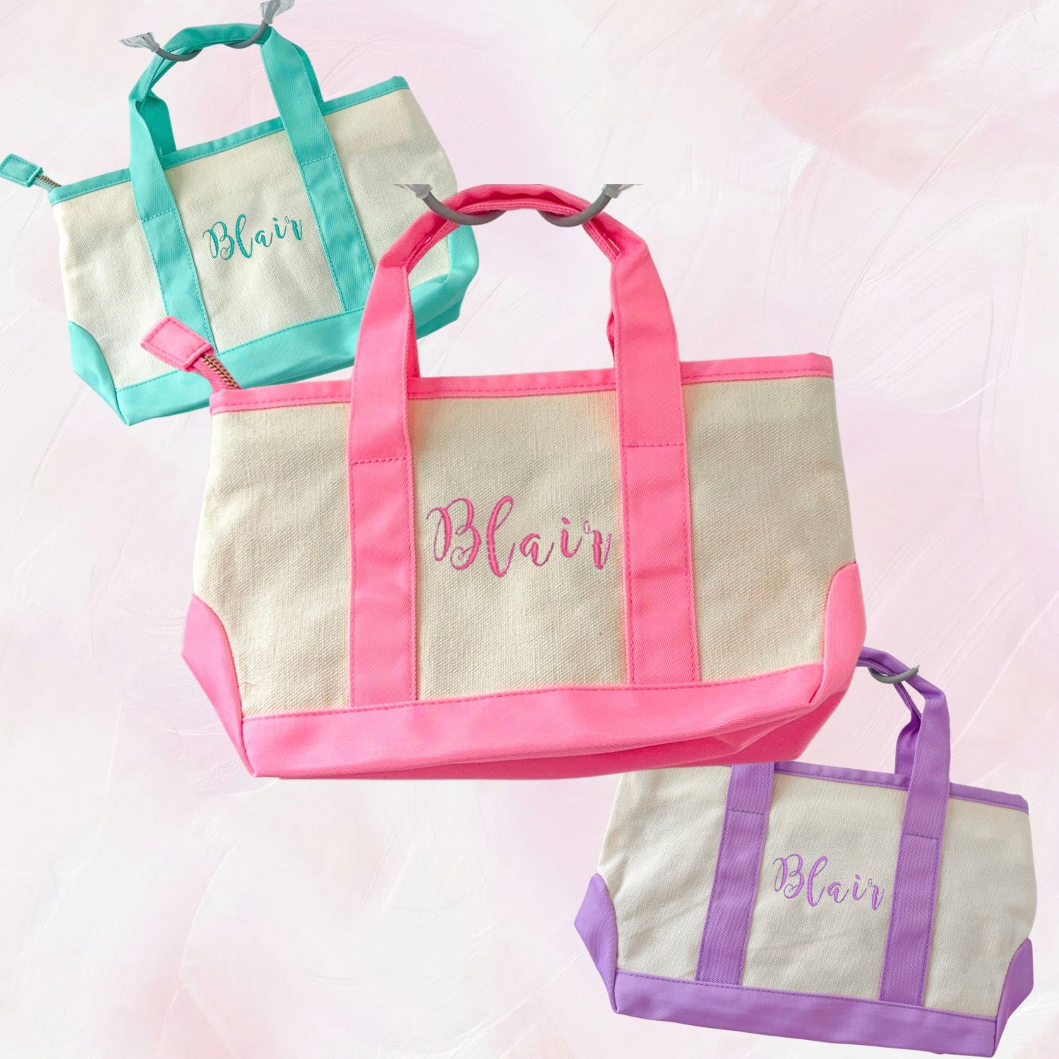 Mini Tote Bag with Name