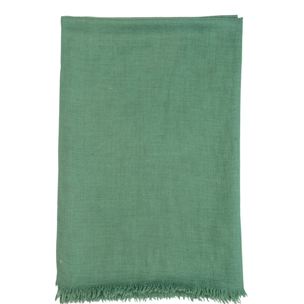 Thumbnail: Green Cashmere Shawl