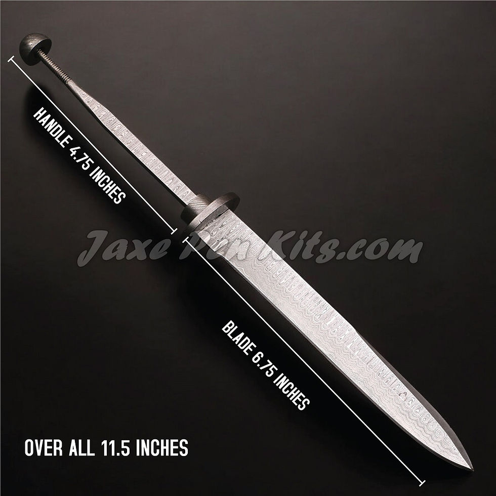 Thumbnail: Large Threaded Tang Spear Point Bowie Style