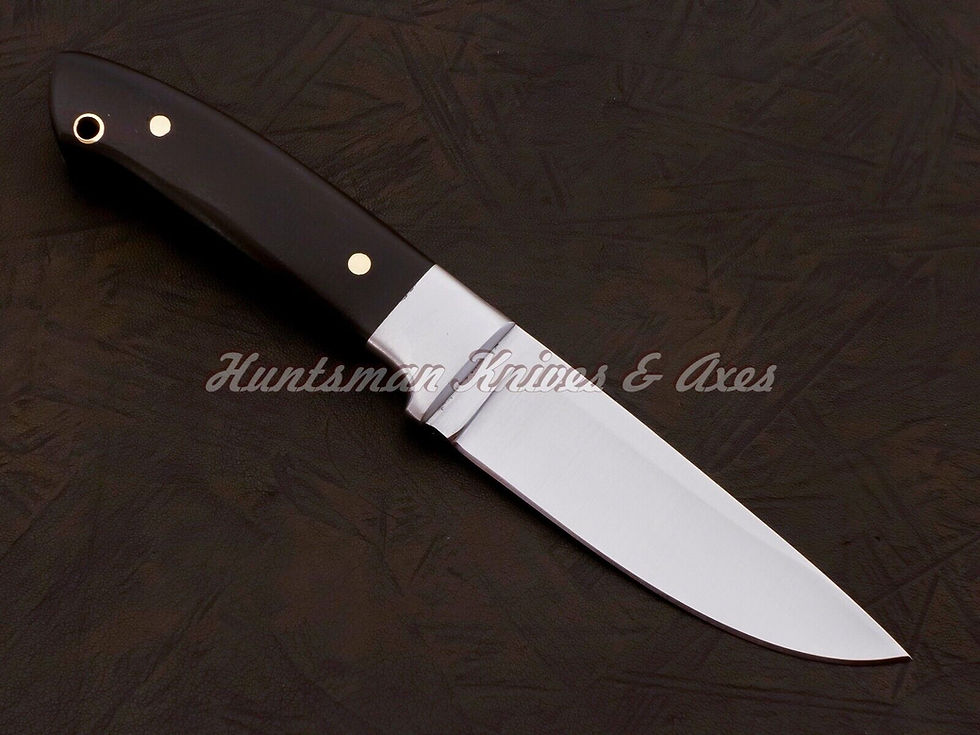 Thumbnail: Custom Made Loveless Style Hunter Stainless Steel Blade with Micarta Handle