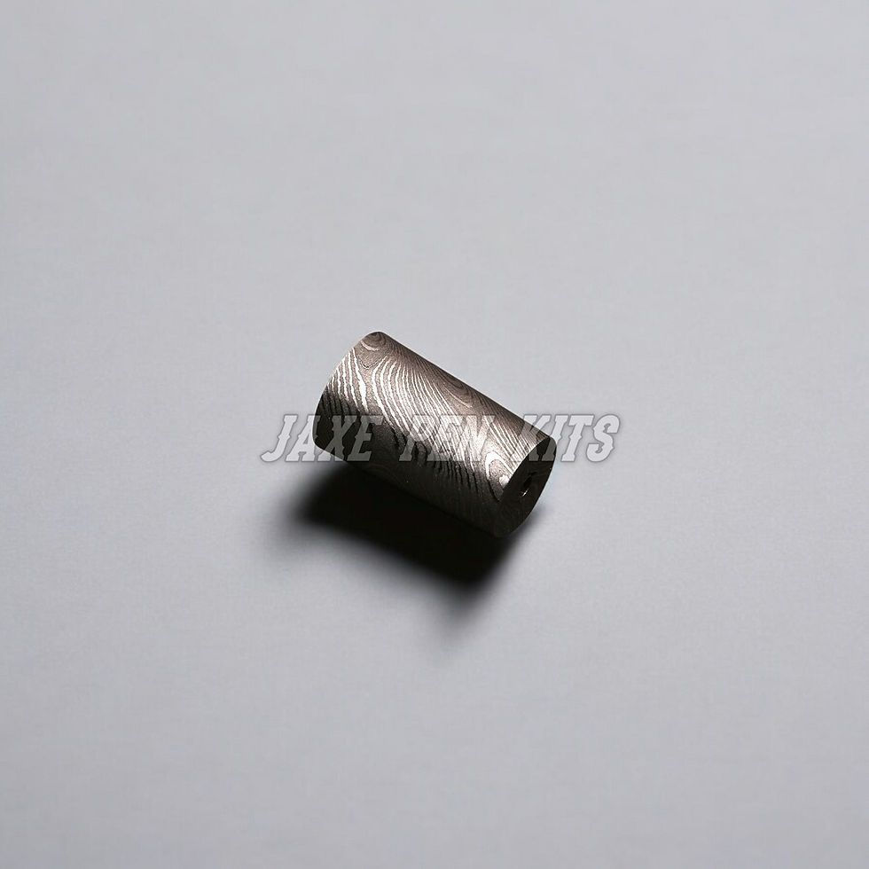 Thumbnail: Damascus Steel Cane Ferrule