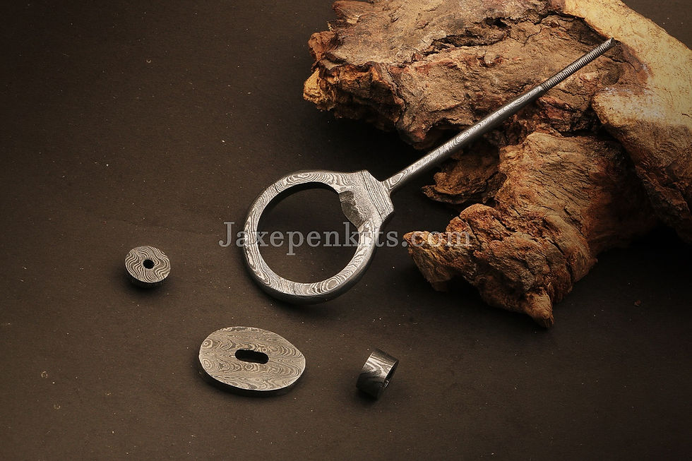Thumbnail: Damascus Steel Bottle Opener Kit