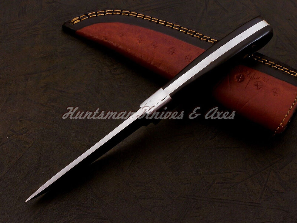Thumbnail: Custom Made Loveless Style Hunter Stainless Steel Blade with Micarta Handle