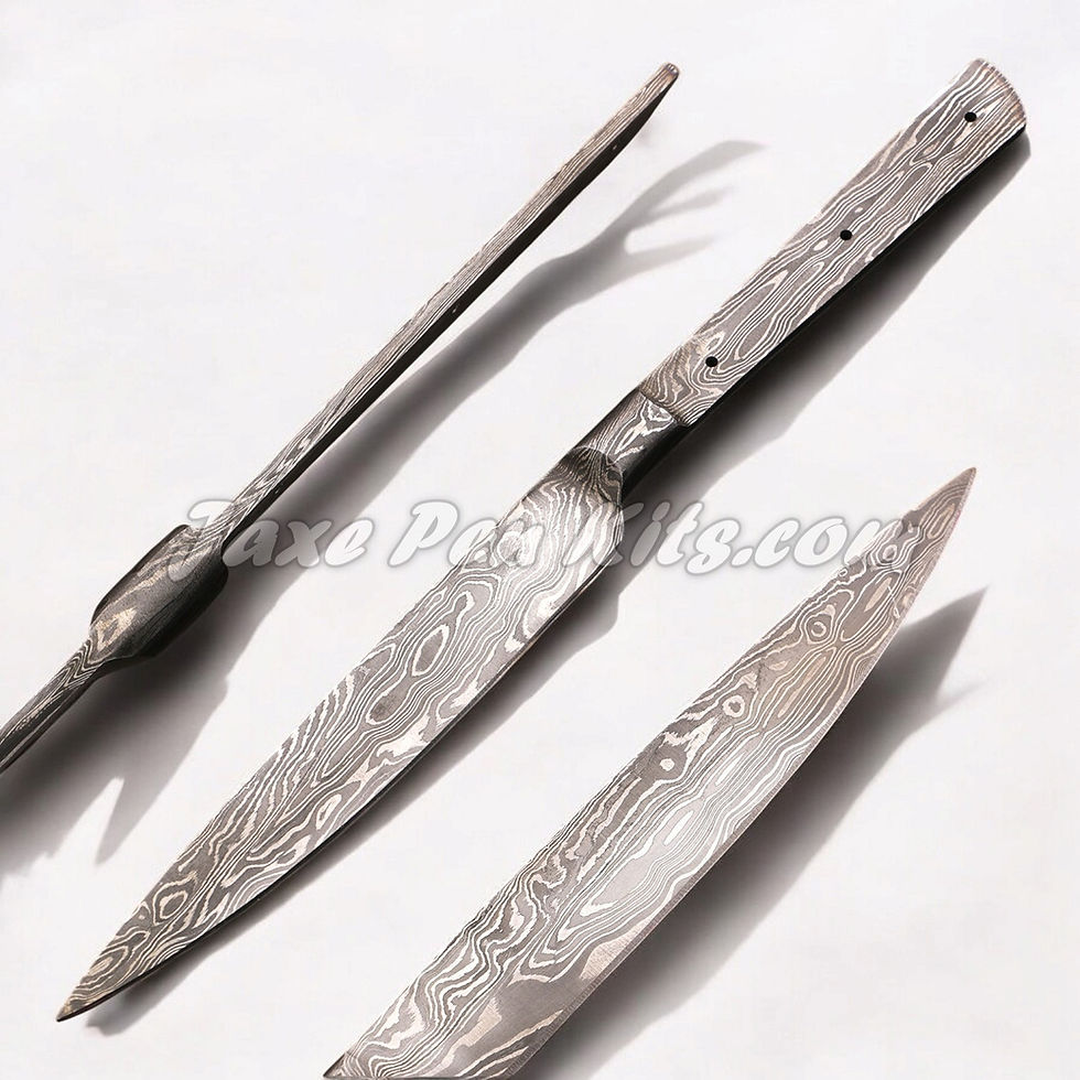 Thumbnail: Large Full Tang Damascus Persian Dagger (Kard) Kit