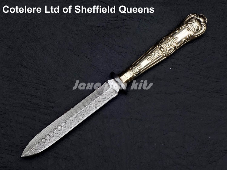 Thumbnail: Cotelere Ltd of Sheffield Handle Damascus Dagger